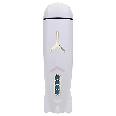 Telescopic Masturbation Rocket - Masturbador recarregável em formato de lanterna com movimento vai e vem com aquecimento - cor branca