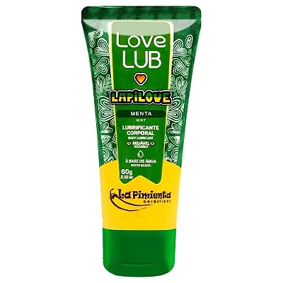 La Pimienta LapiLove - Lubrificante beijável - 60G - aroma menta