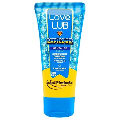 La Pimienta LapiLove - Lubrificante beijável - 60G - aroma menta ice refrescante