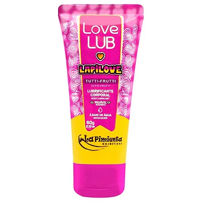 La Pimienta LapiLove - Lubrificante beijável - 60G - aroma tutti-frutti