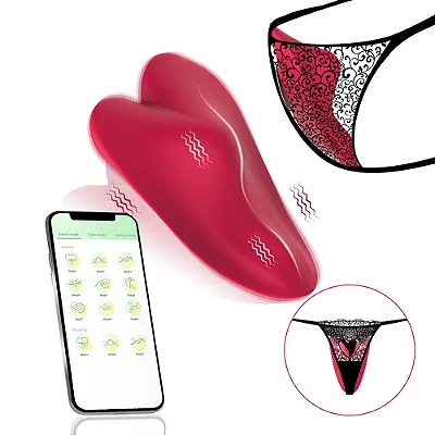 Panty Vibrator Strong Magnetic - Vibrador de Calcinha com Imã Formato de Coração via Aplicativo