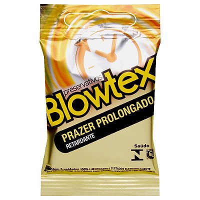 Blowtex Preservativo Prazer Prolongado - 03 Unidades