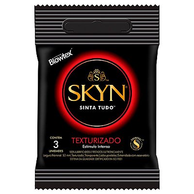 Blowtex Preservativo Skyn Texturizado  sem latex - 03 Unidades