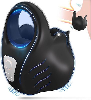 TESTICLE VIBER - Anel Peniano com Massageador de Escroto com 9 Modos de Vibração Recarregável