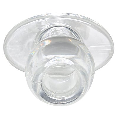 Tunnel Butt Plug - Plug anal transparente com túnel - 6,5x4,5cm