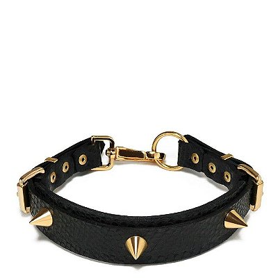 Choker com Spike em Couro Sintético Phyton - Athena - Secret Play