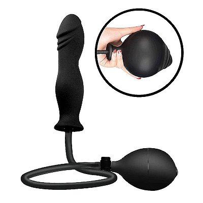 Plug anal inflável - 15,4 cm x 3,8 cm