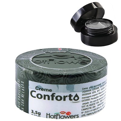 Hot Flowers Conforto - pomada para sexo anal sem dor - 3,5gr