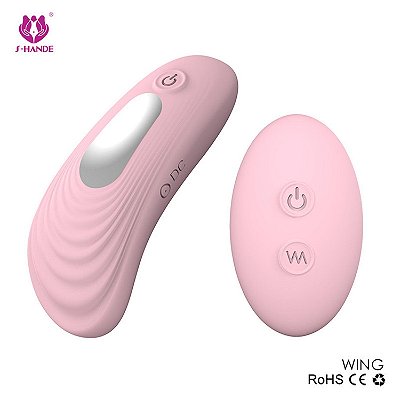 S-HANDE WING - VIBRADOR PARA CALCINHA RECARREGÁVEL COM CONTROLE REMOTO SEM FIO E 9 MODOS DE VIBRAÇÕES 9,5 X 4,3 CM