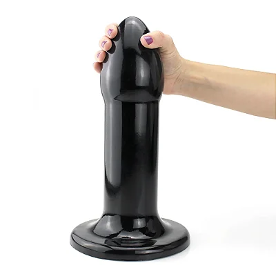 Realistic big butt plug Pegasus - Plug Anal Gigante Flexível 31 x 8,5cm - cor preto