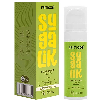 Feitiços Sugalik - Sugador Pulsador Líquido 15G - aroma pistache