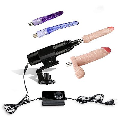 POWERFUL DRIVING III - MÁQUINA DO SEXO ELÉTRICA BIVOLT COM VENTOSA PARA FIXAÇÃO - COR PRETA