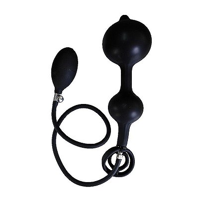 Plug anal inflável escalonado silicone - 22.5 X 3.0 cm