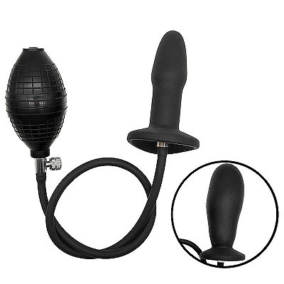 Plug anal inflável escalonado silicone - 10.5 X 3.0 cm