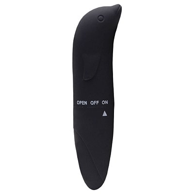 Golfinho - Vibrador de Ponto G Aveludado - cor preta
