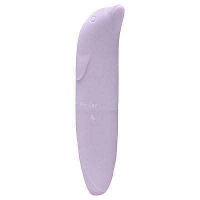 Golfinho - Vibrador de Ponto G Aveludado - cor lilás