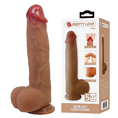Pretty Love Orton - Pênis realístico ultra realístico em silicone líquido com ventosa - 23.5 x 4.9cm
