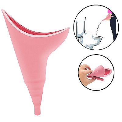 Funil urinário feminino para fazer xixi em pé