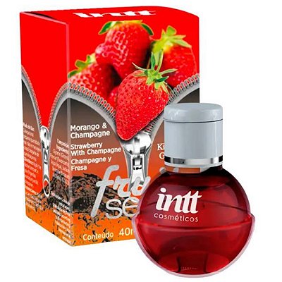 INTT FRUIT - GEL COMESTÍVEL PARA SEXO ORAL COM SABOR DE MORANGO COM CHAMPANHE