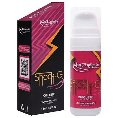 La Pimienta Shock-G  - Gel vibrador líquido beijável de alta potência - 15gr - aroma chiclete