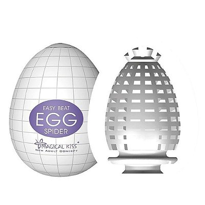 EGG MAGICAL KISS - MASTURBADOR MASCULINO EM FORMA DE OVO - MODELO SPIDER