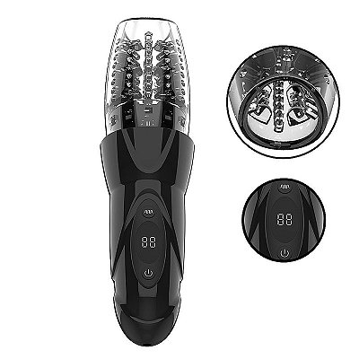 Delta VI - masturbador Lanterna para glande com rotação / vai e vem