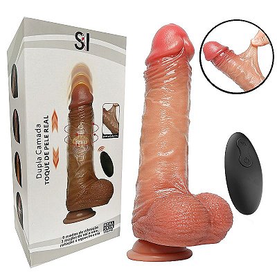 LORENZO THRUSTING DILDO - PÊNIS REALÍSTICO EM SILICONE COM TEXTURA SUPER MACIA COM VENTOSA MOVIMENTO VAI E VEM, AQUECIMENTO E CONTROLE REMOTO SEM FIO - 22,0 x 4,6cm