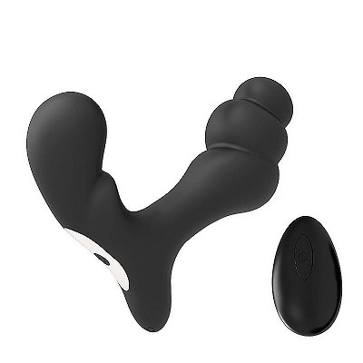 Bone- massageador de próstata recarregável com vibrador