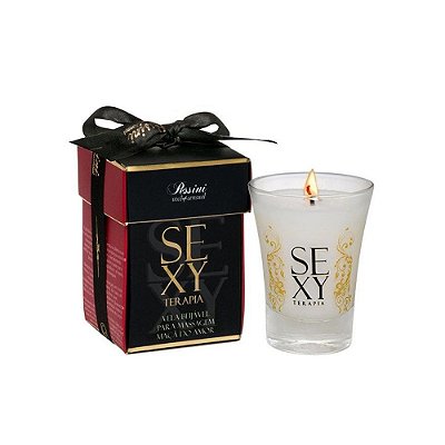 PESSINI Vela Beijável Sexy Terapia 40g Pessini - Sabor Maça do Amor