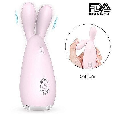 S-HANDE REBA - VIBRADOR ESTIMULADOR DE CLITÓRIS E REGIÕES ERÓGENAS, RECARREGÁVEL FEITO EM SILICONE COM 9 MODOS DE VIBRAÇÃO E CERTIFICAÇÃO IPX7 À PROVA D'ÁGUA - 12,7 X 4 CM