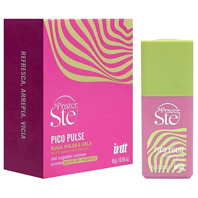 Intt Pico Pulse By Prazer Ste - Gel Sugador Multifuncional Unissex Beijável - aroma melancia