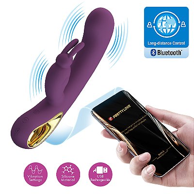 PRETTY LOVE LIAM - Vibrador recarregável ponto G controle por aplicativo de celular