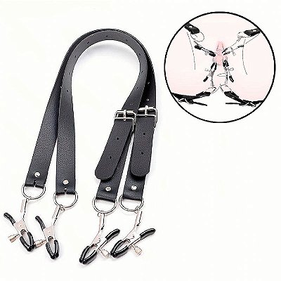 Grampos para Pequenos e Grandes Lábios com Alças Ajustáveis