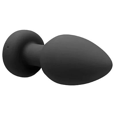 Super Vibe App Butt Plug - Plug anal recarregável com vibração com controle via aplicativo - cor preta