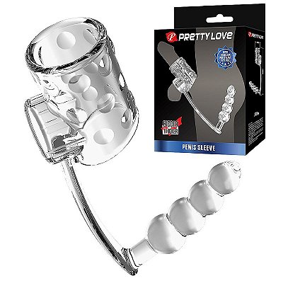 Pretty Love Penis Sleeve - capa peniana com plug anal