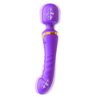 Kael - 2 em 1 Massageador e estimulador vaginal varinha mágica vibrador recarregável