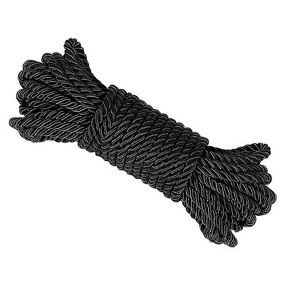 SHIBARI CORDA PARA BONDAGE AMARRAÇÃO BDSM 10 METROS - COR PRETA