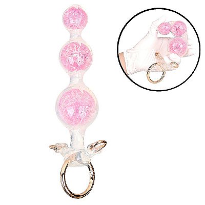 Anal Beads Max Pleasure - Plug anal com bolas escalonado em silicone - 21,8x5,2cm