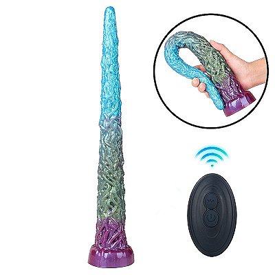 Alien Intruder - Plug anal com vibração recarregável com controle remoto - 41,0 x 5,3cm