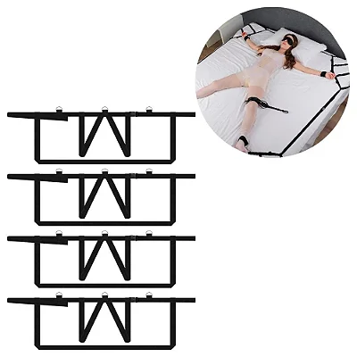 Kit bondage fetiche para cama com 10 peças