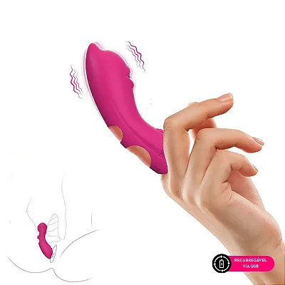 FINGER CAT - dedeira vibrador recarregável com formato de gato