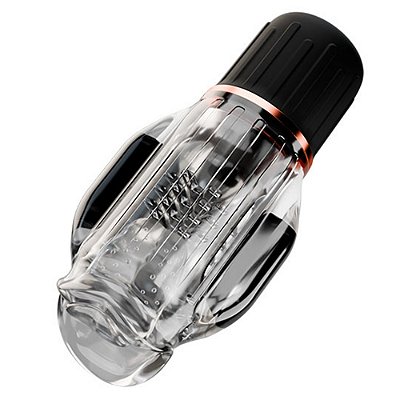 Cyclone Oral Masturbator - masturbador recarregável simulador de sexo oral com Interior texturizado com sistema de vibração dupla e auto aquecimento