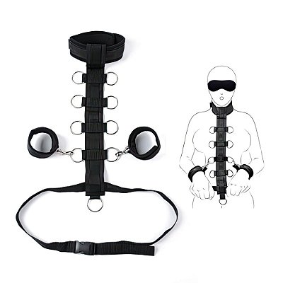 Kit sado bondage de restrição para costas