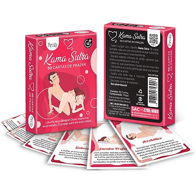 Baralho Kama Sutra — 50 Cartas de Prazer com Posições para Casais