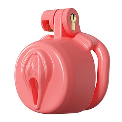 CC508 CHASTITY BELT - Cinto de Castidade Masculino com Design Diferenciado na Ponta em Formato de Vulva