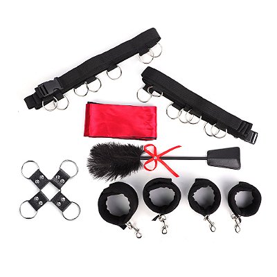 Kit de Bondage para Cama com 7 Peças