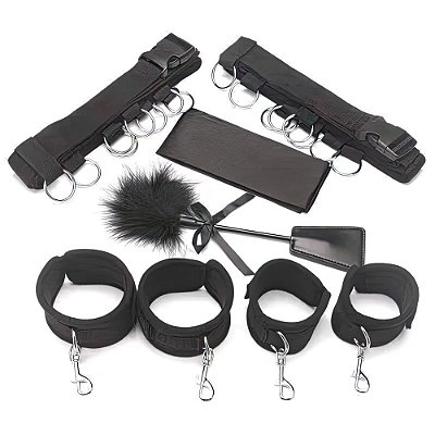 Kit de Bondage e Restrição com 8 Peças