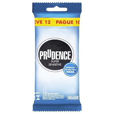 Preservativo camisinha prudence super sensitive - 12uni