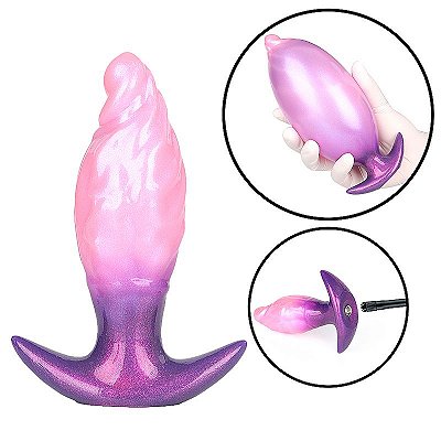 Plug anal silicone inflável - 10,7x3,9cm