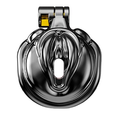 CHASTITY BELT PUSSY - gaiola castidade masculino com design na ponta em formato de vulva